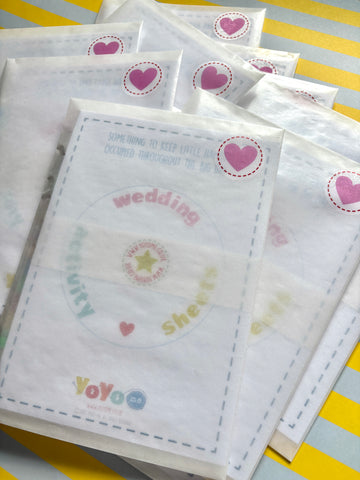 Wedding activity sheets pack with crayon pen
