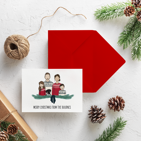 Personalised Portrait Christmas Cards