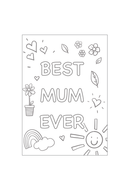 Mothers Day Printable Colouring Sheets