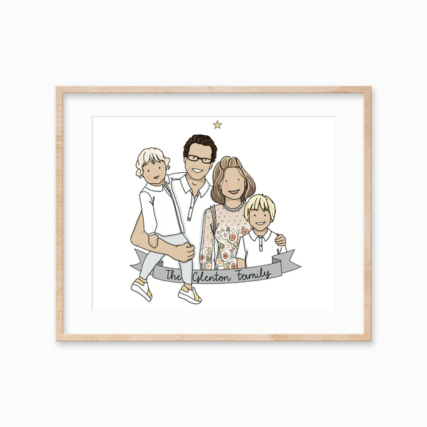 Personalised Family Illustration
