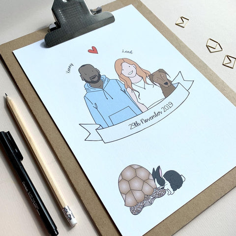 Personalised Couple Illustration