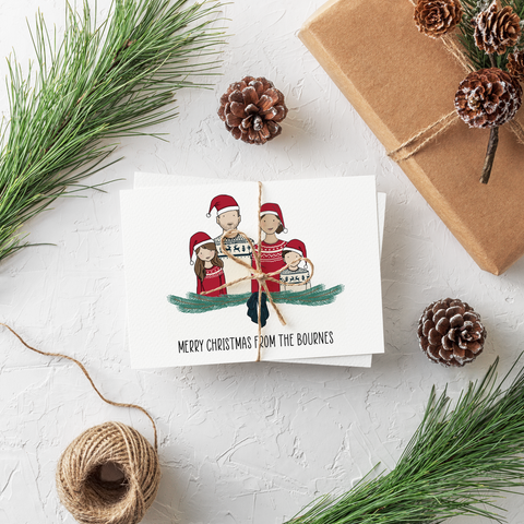 Personalised Portrait Christmas Cards